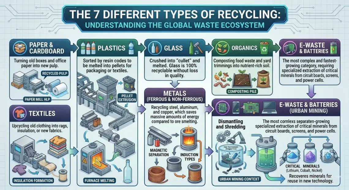 7 Different Types of Recycling