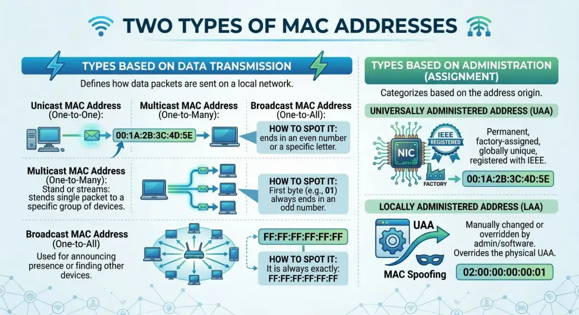 Two Types of Mac Addresses
