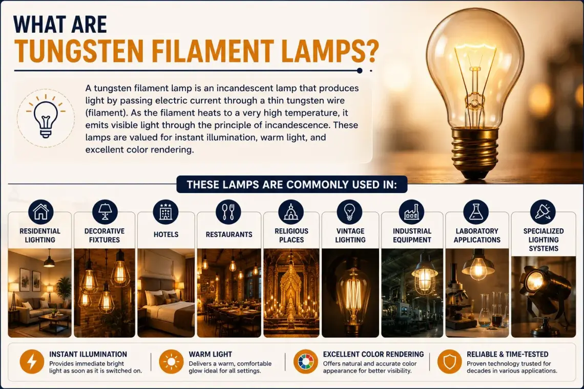 What Are Tungsten Filament Lamps