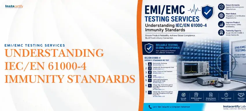 EMI/EMC Testing Services: Understanding IEC/EN 61000-4 Immunity Standards