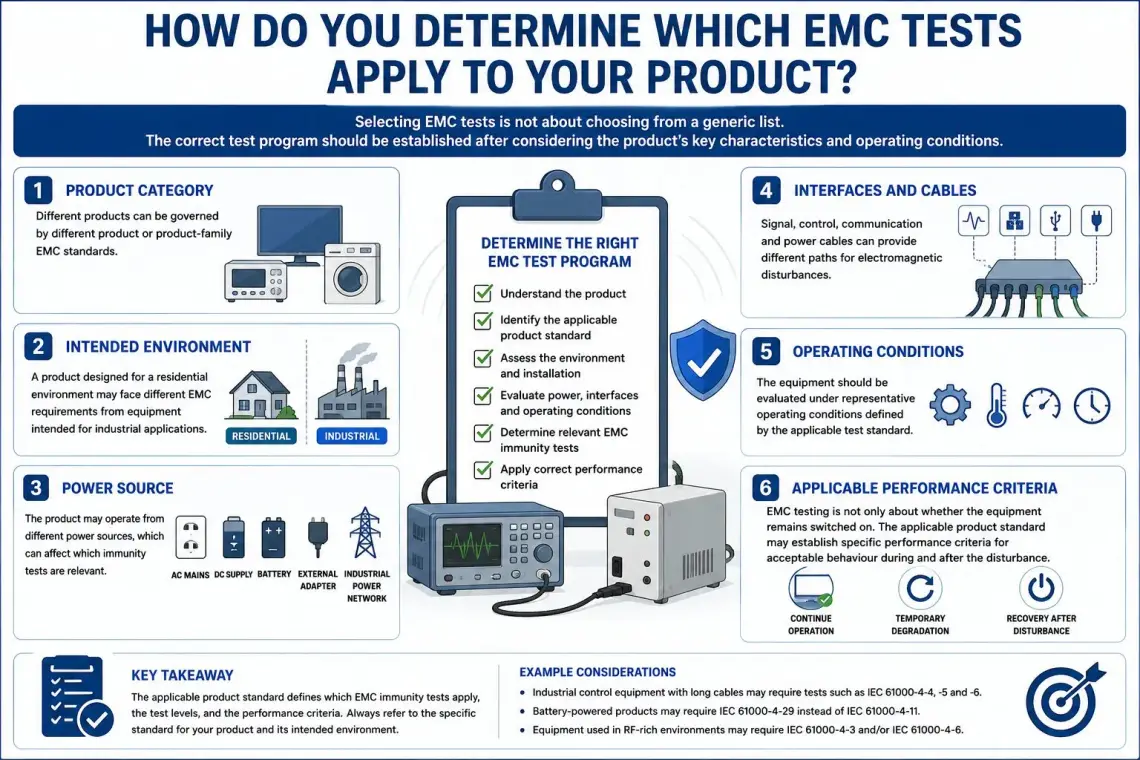 EMC Tests Apply to Your Product