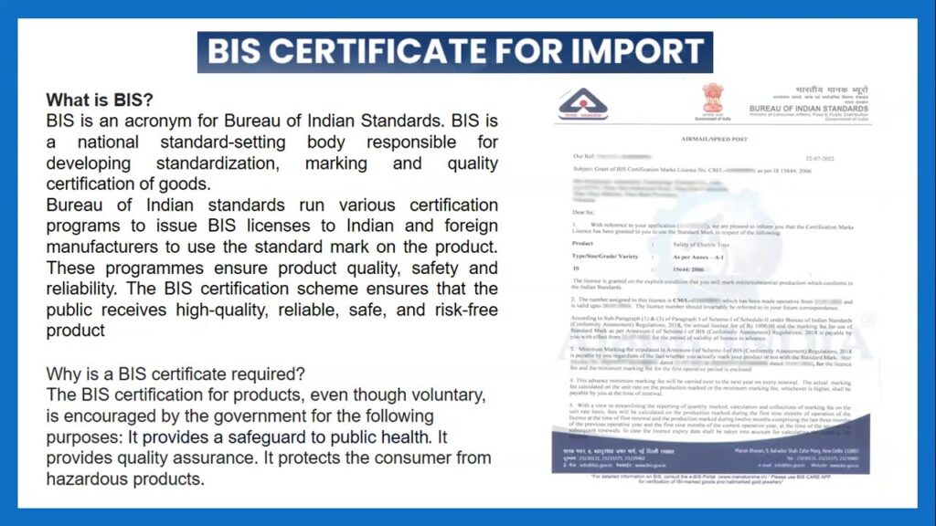 How to Get BIS Certificate for Import in India 1 BIS Certificate for Import